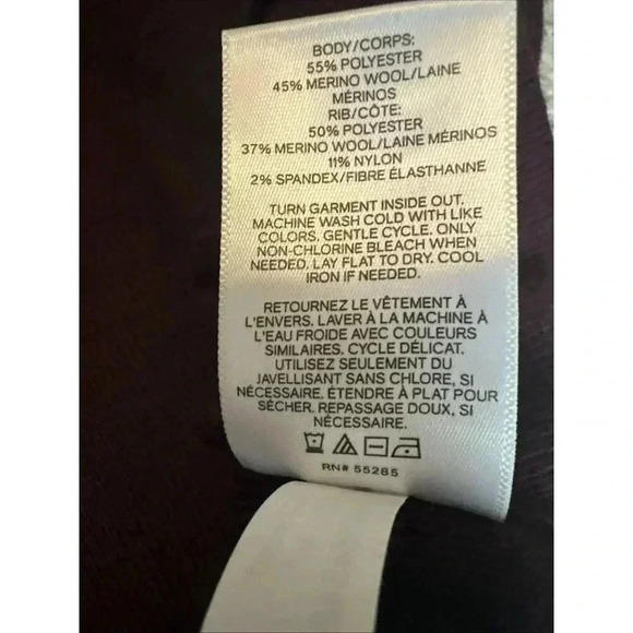 NEW Express Mens Sz XXL Merino Wool Blend V Neck Sweater Maroon Burgundy Classic - Picture 10 of 11